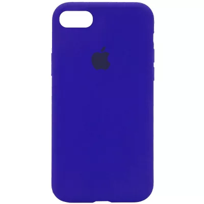 Чохол Silicone Case Full Protective (AA) для Apple iPhone 6/6s (4.7") Синій / Shiny blue