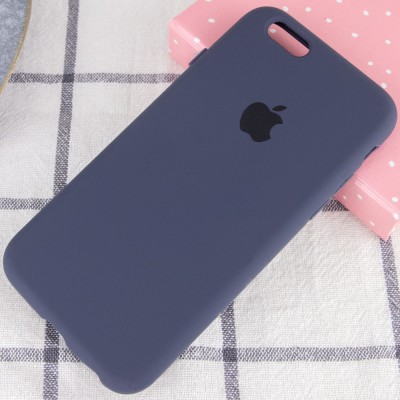 Чохол Silicone Case Full Protective (AA) для Apple iPhone 6/6s (4.7") Темний Синій / Midnight Blue