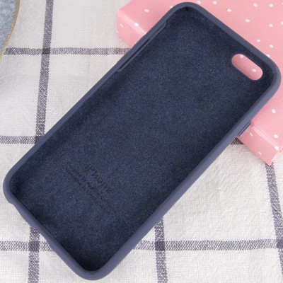 Чохол Silicone Case Full Protective (AA) для Apple iPhone 6/6s (4.7") Темний Синій / Midnight Blue