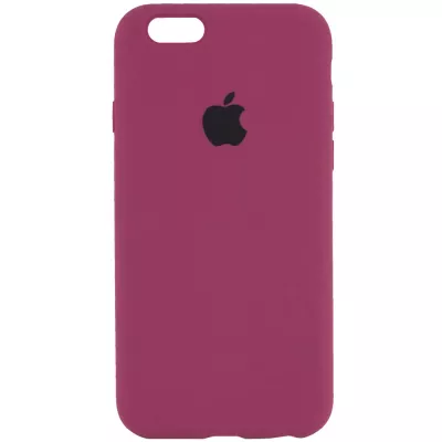 Чохол Silicone Case Full Protective (AA) для Apple iPhone 6/6s (4.7") Червоний / Rose Red