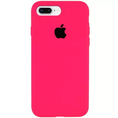 Чохол Silicone Case Full Protective (AA) для Apple iPhone 7 plus / 8 plus (5.5") Рожевий / Barbie pink