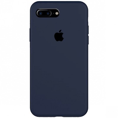 Чохол Silicone Case Full Protective (AA) для Apple iPhone 7 plus / 8 plus (5.5") Темний Синій / Midnight Blue