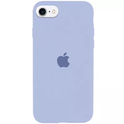 Чохол Silicone Case Full Protective (AA) для Apple iPhone SE (2020) Блакитний / Lilac Blue