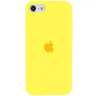 Чохол Silicone Case Full Protective (AA) для Apple iPhone SE (2020) Жовтий / Yellow