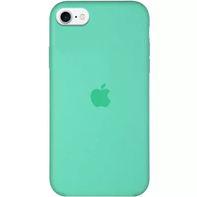 Чохол Silicone Case Full Protective (AA) для Apple iPhone SE (2020) Зелений / Spearmint