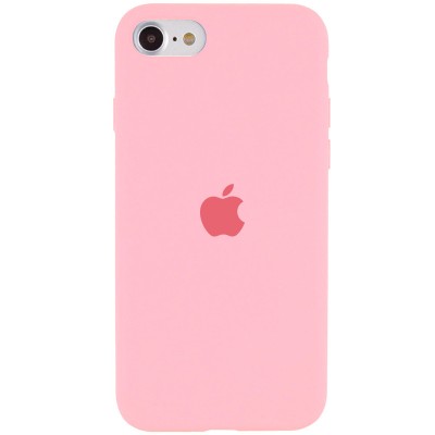 Чохол Silicone Case Full Protective (AA) для Apple iPhone SE (2020) Рожевий / Pink