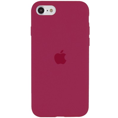 Чохол Silicone Case Full Protective (AA) для Apple iPhone SE (2020) Червоний / Rose Red Чохол Silicone Case Full Protective (AA) для Apple iPhone SE (2020) Червоний / Rose Red