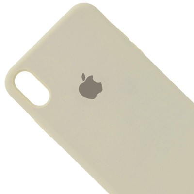 Чохол Silicone Case Full Protective (AA) для Apple iPhone X (5.8") / XS (5.8") Бежевий / Antigue White