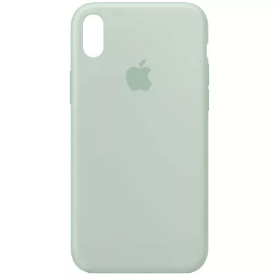 Чохол Silicone Case Full Protective (AA) для Apple iPhone X (5.8") / XS (5.8") Бірюзовий / Beryl