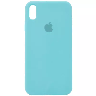 Чохол Silicone Case Full Protective (AA) для Apple iPhone X (5.8") / XS (5.8") Бірюзовий / Marine Green