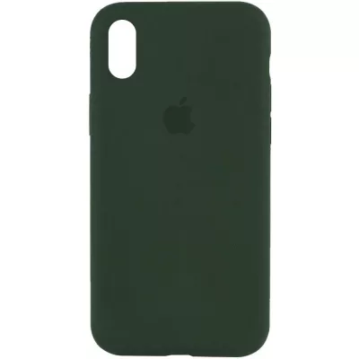 Чохол Silicone Case Full Protective (AA) для Apple iPhone X (5.8") / XS (5.8") Зелений / Cyprus Green