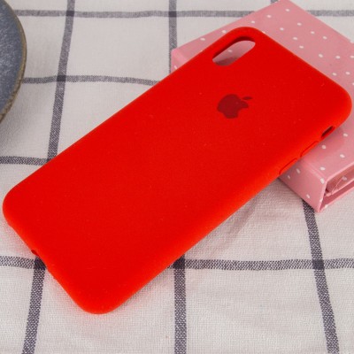 Чохол Silicone Case Full Protective (AA) для Apple iPhone X (5.8") / XS (5.8") Червоний / Red