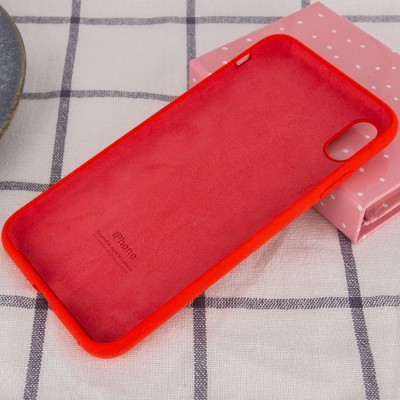Чохол Silicone Case Full Protective (AA) для Apple iPhone X (5.8") / XS (5.8") Червоний / Red