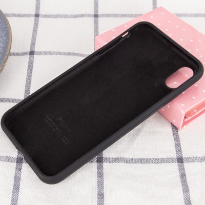 Чохол Silicone Case Full Protective (AA) для Apple iPhone X (5.8") / XS (5.8") Чорний / Black