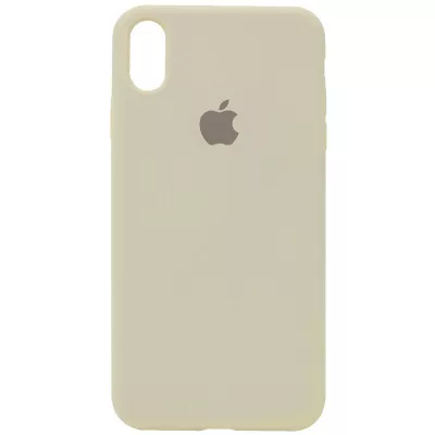 Чохол Silicone Case Full Protective (AA) для Apple iPhone XR (6.1") Бежевий / Antigue White