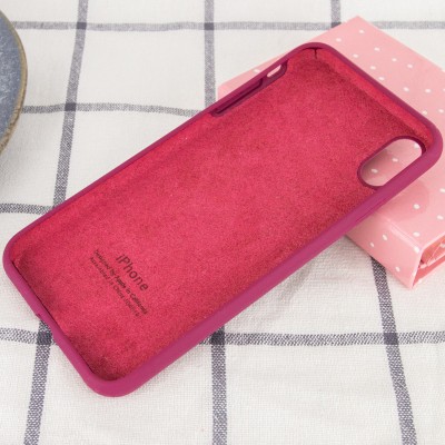 Чохол Silicone Case Full Protective (AA) для Apple iPhone XR (6.1") Бордовий / Maroon