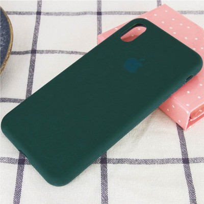 Чохол Silicone Case Full Protective (AA) для Apple iPhone XR (6.1") Зелений / Forest green Чохол Silicone Case Full Protective (AA) для Apple iPhone XR (6.1") Зелений / Forest green