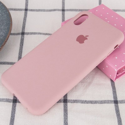 Чохол Silicone Case Full Protective (AA) для Apple iPhone XR (6.1") Рожевий / Pink Sand