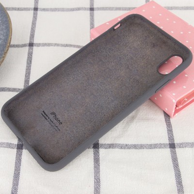 Чохол Silicone Case Full Protective (AA) для Apple iPhone XR (6.1") Сірий / Dark Grey