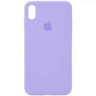 Чохол Silicone Case Full Protective (AA) для Apple iPhone XS Max (6.5") Бузковий / Dasheen