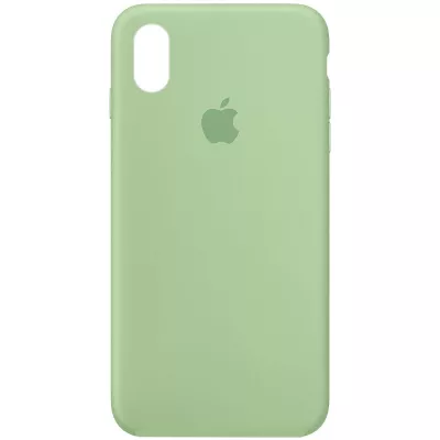 Чохол Silicone Case Full Protective (AA) для Apple iPhone XS Max (6.5") Зелений / Pistachio