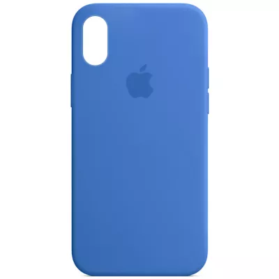 Чохол Silicone Case Full Protective (AA) для Apple iPhone XS Max (6.5") Синій / Capri Blue