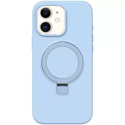 Чохол Silicone Case Full Protective NO LOGO with Ring для Apple iPhone 11 (6.1") Blue
