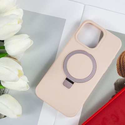 Чохол Silicone Case Full Protective NO LOGO with Ring для Apple iPhone 11 (6.1") Pink