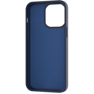 Чохол Silicone Case Full Protective NO LOGO with Ring для Apple iPhone 12 Pro / 12 (6.1") Dark Blue