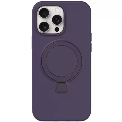 Чохол Silicone Case Full Protective NO LOGO with Ring для Apple iPhone 13 Pro (6.1") Purple
