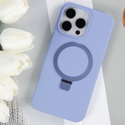 Чохол Silicone Case Full Protective NO LOGO with Ring для Apple iPhone 14 Pro Max (6.7") Blue