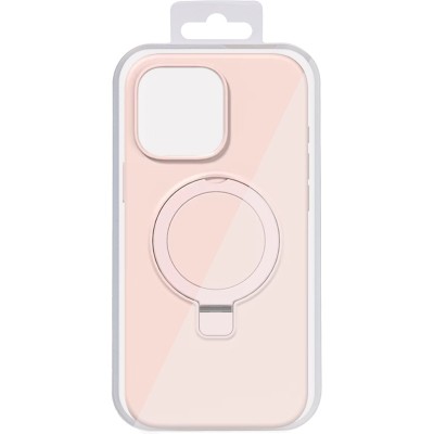Чохол Silicone Case Full Protective NO LOGO with Ring для Apple iPhone 14 Pro Max (6.7") Pink