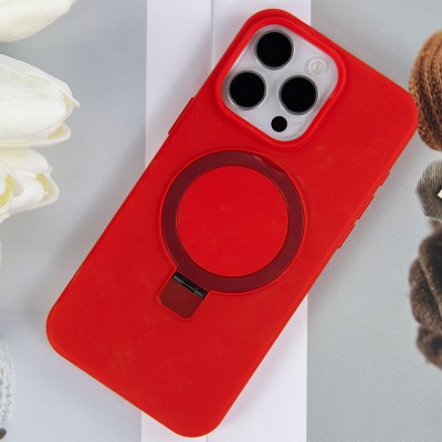 Чохол Silicone Case Full Protective NO LOGO with Ring для Apple iPhone 15 Pro Max (6.7") Red Чохол Silicone Case Full Protective NO LOGO with Ring для Apple iPhone 15 Pro Max (6.7") Red
