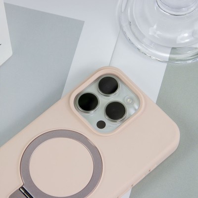Чохол Silicone Case Full Protective NO LOGO with Ring для Apple iPhone 16 Pro (6.3") Pink Чохол Silicone Case Full Protective NO LOGO with Ring для Apple iPhone 16 Pro (6.3") Pink