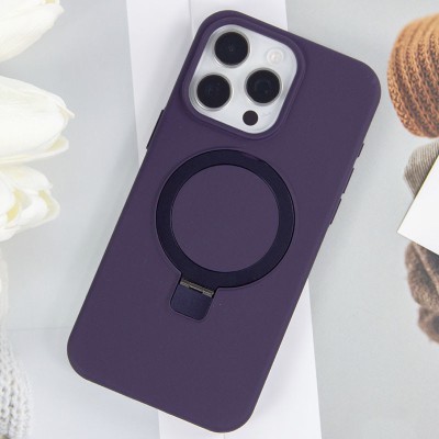Чохол Silicone Case Full Protective NO LOGO with Ring для Apple iPhone 16 Pro (6.3") Purple