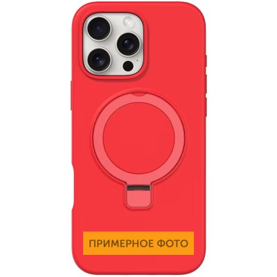 Чохол Silicone Case Full Protective NO LOGO with Ring для Apple iPhone 16e (6.1") Red Чохол Silicone Case Full Protective NO LOGO with Ring для Apple iPhone 16e (6.1") Red