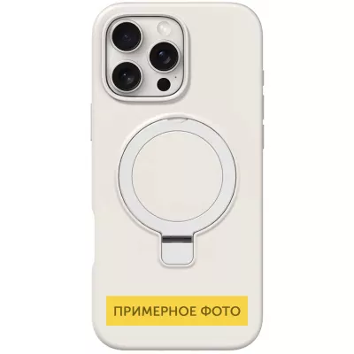 Чохол Silicone Case Full Protective NO LOGO with Ring для Apple iPhone 16e (6.1") White