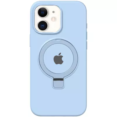 Чохол Silicone Case Full Protective with Ring для Apple iPhone 11 (6.1") Blue