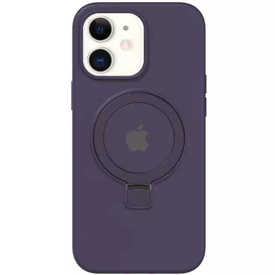 Чохол Silicone Case Full Protective with Ring для Apple iPhone 11 (6.1") Purple