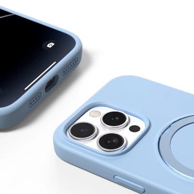 Чохол Silicone Case Full Protective with Ring для Apple iPhone 13 Pro Max (6.7") Blue