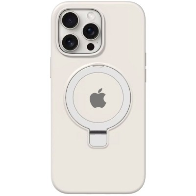 Чохол Silicone Case Full Protective with Ring для Apple iPhone 13 Pro Max (6.7") White
