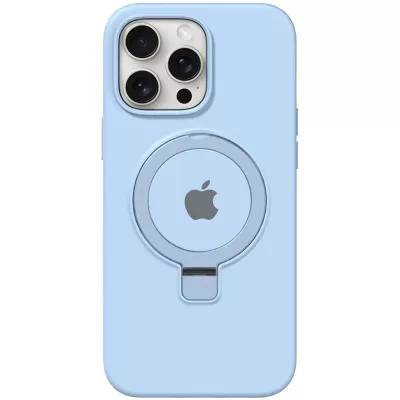 Чохол Silicone Case Full Protective with Ring для Apple iPhone 14 Pro Max (6.7") Blue