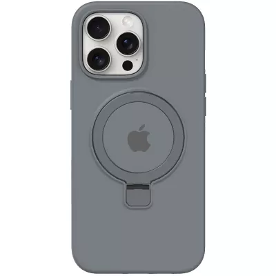 Чохол Silicone Case Full Protective with Ring для Apple iPhone 14 Pro Max (6.7") Grey