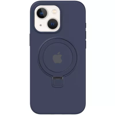 Чохол Silicone Case Full Protective with Ring для Apple iPhone 15 (6.1") Dark Blue