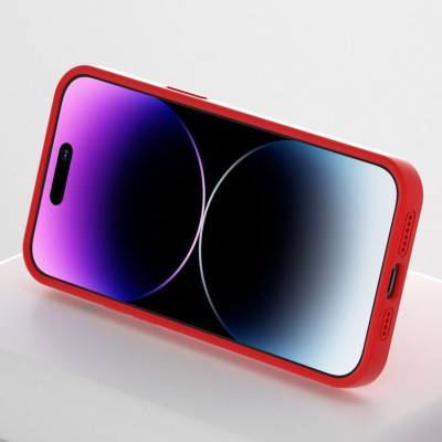 Чохол Silicone Case Full Protective with Ring для Apple iPhone 16 (6.1") Red