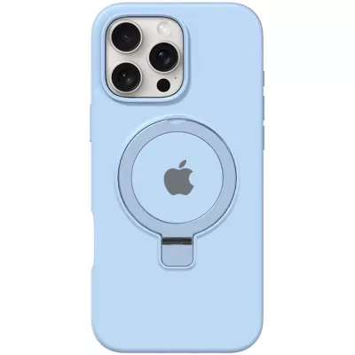 Чохол Silicone Case Full Protective with Ring для Apple iPhone 16 Pro Max (6.9") Blue