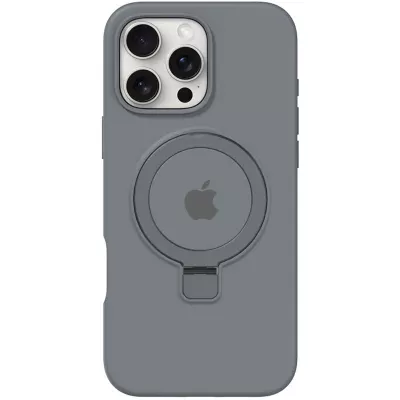 Чохол Silicone Case Full Protective with Ring для Apple iPhone 16 Pro Max (6.9") Grey