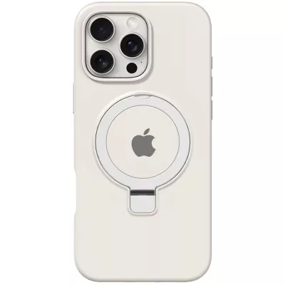 Чохол Silicone Case Full Protective with Ring для Apple iPhone 16 Pro Max (6.9") White