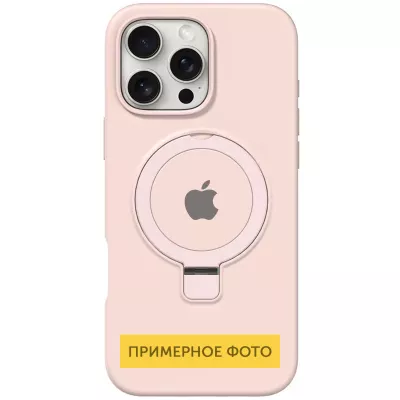 Чохол Silicone Case Full Protective with Ring для Apple iPhone 16e (6.1") Pink