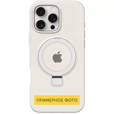 Чохол Silicone Case Full Protective with Ring для Apple iPhone 16e (6.1") White